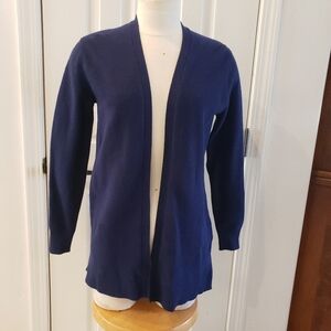 Magaschoni Deep Blue Open Cardigan